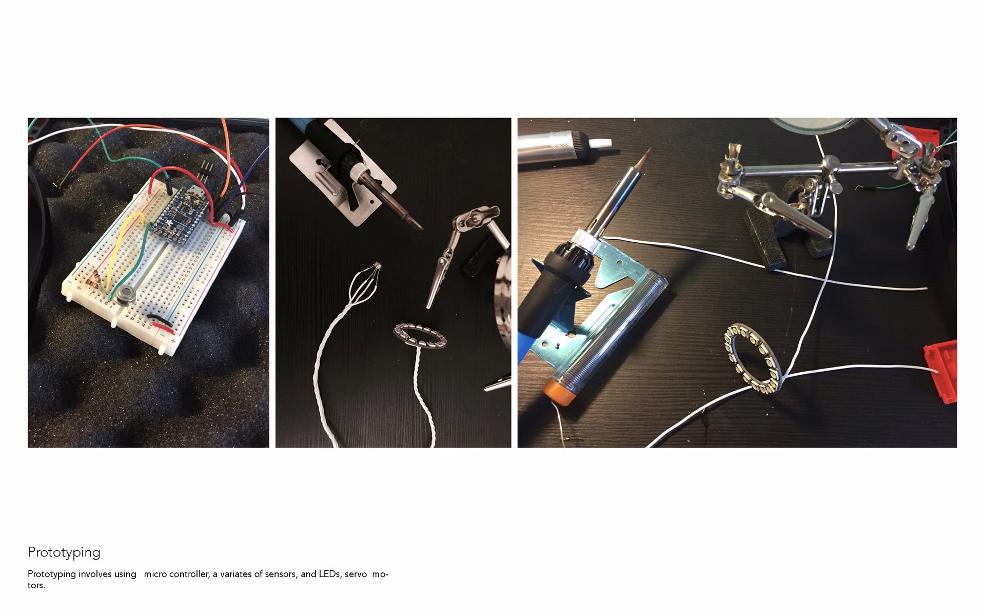 Prototyping the sensor and LED assembly