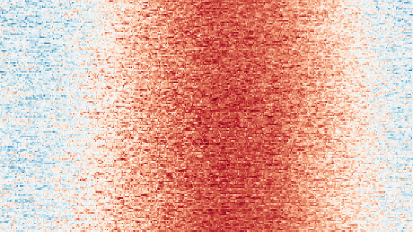 A heatmap of daily maximum temperatures in Central Park, one row per year from 1870 to 2025, blue in winter and red through summer
