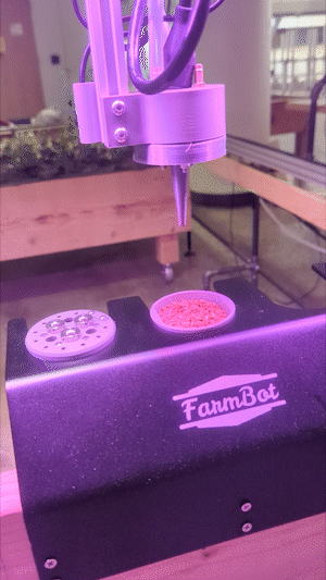 Robot picking up seeds