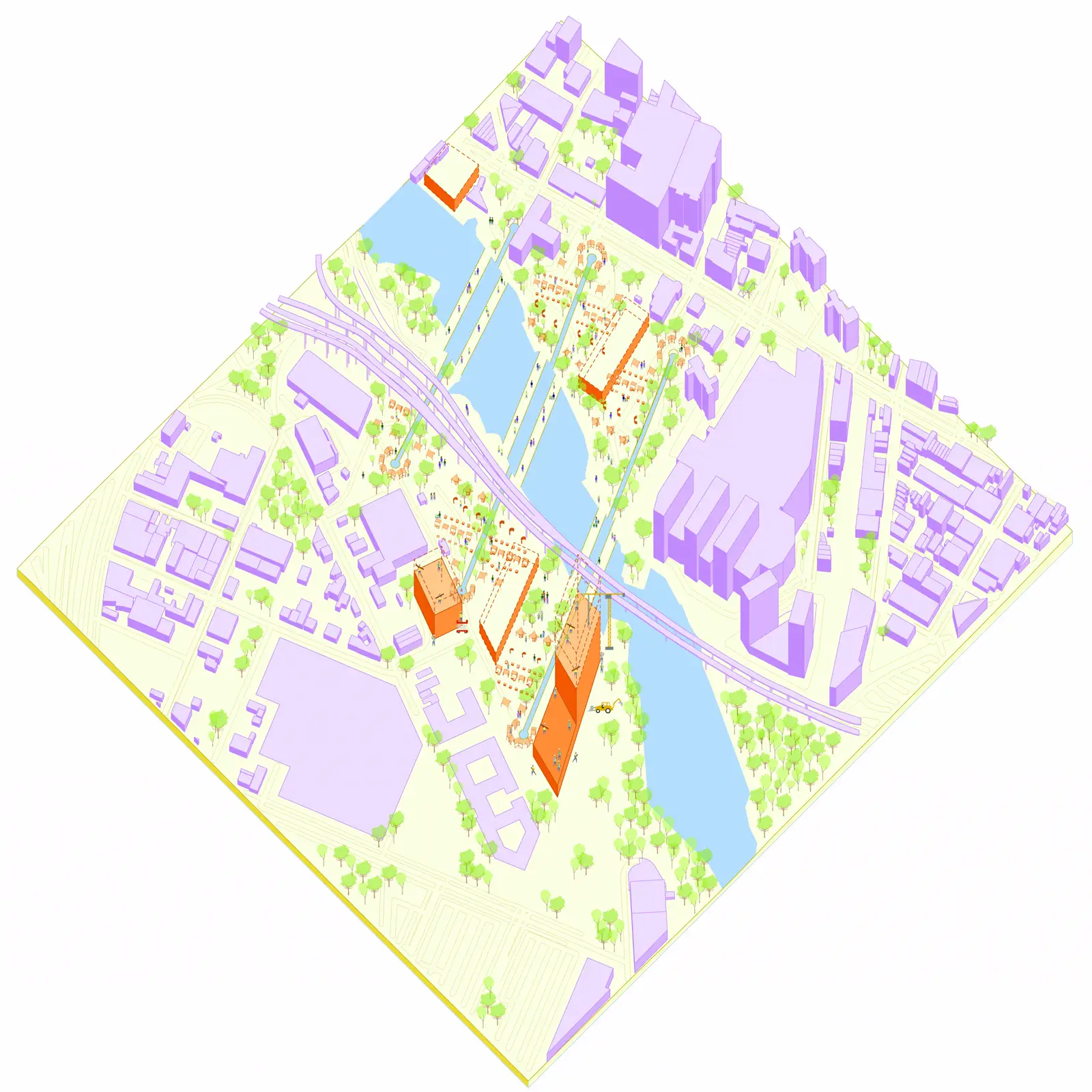 Lia Santana, rotated site plan