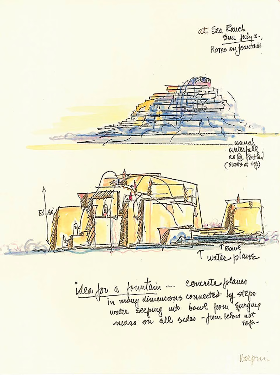 Lawrence Halprin, Ira Keller Forecourt Fountain