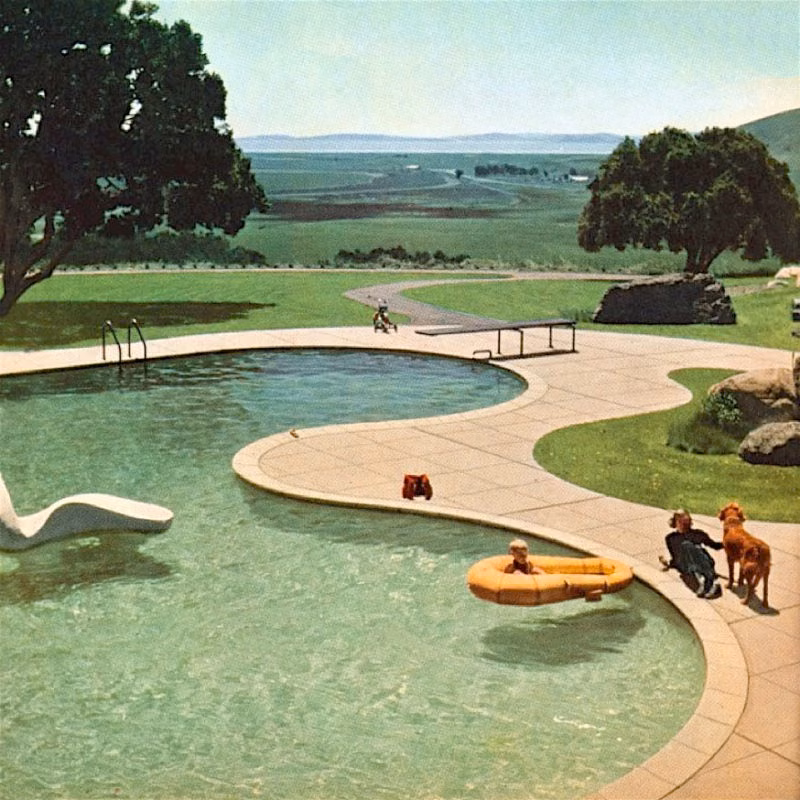 Thomas Church / Lawrence Halprin, Donnell Garden, Sonoma, California, 1947