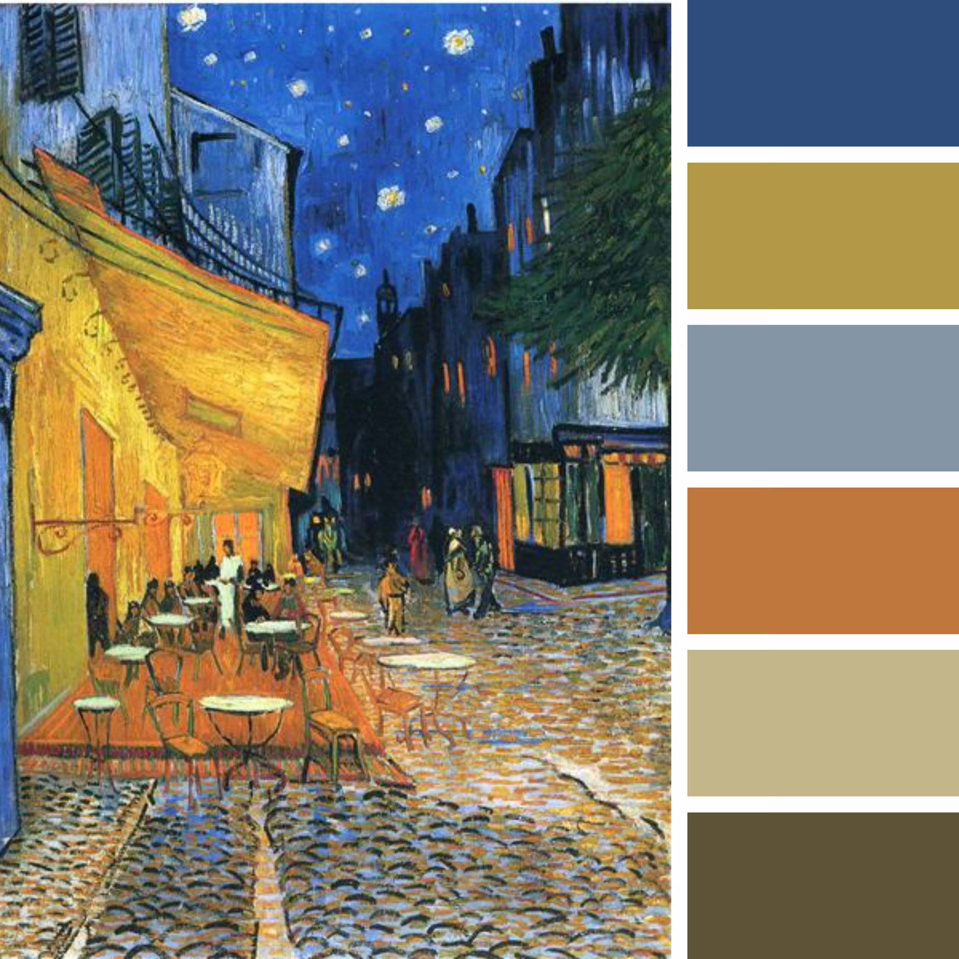 Van Gogh, Café Terrace on the Place du Forum, Arles, 1888