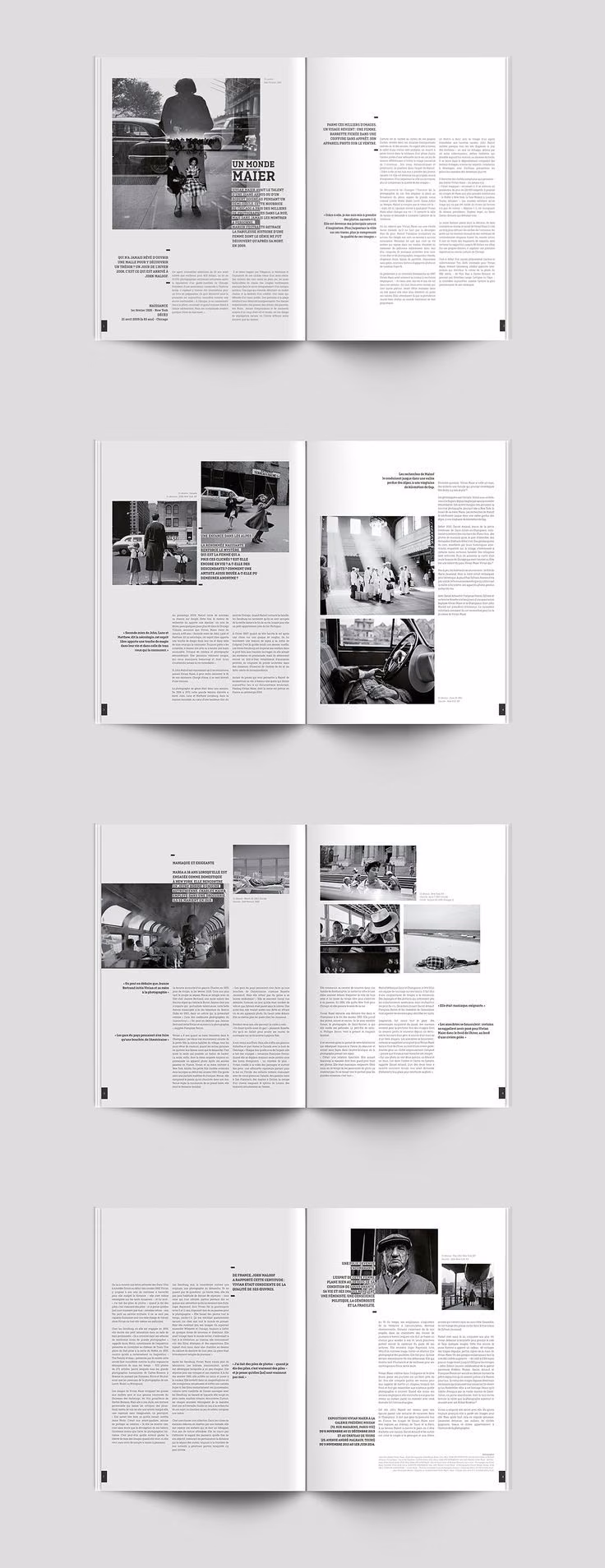 A page composition using white space